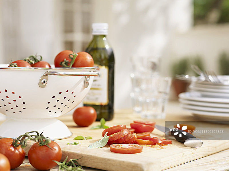 什锦彩色番茄图片素材