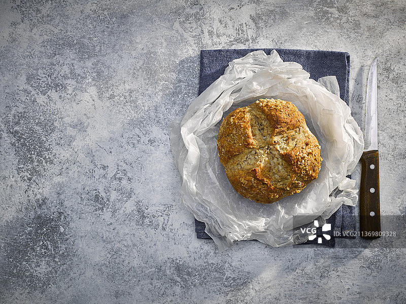 蜂蜜燕麦苏打面包图片素材