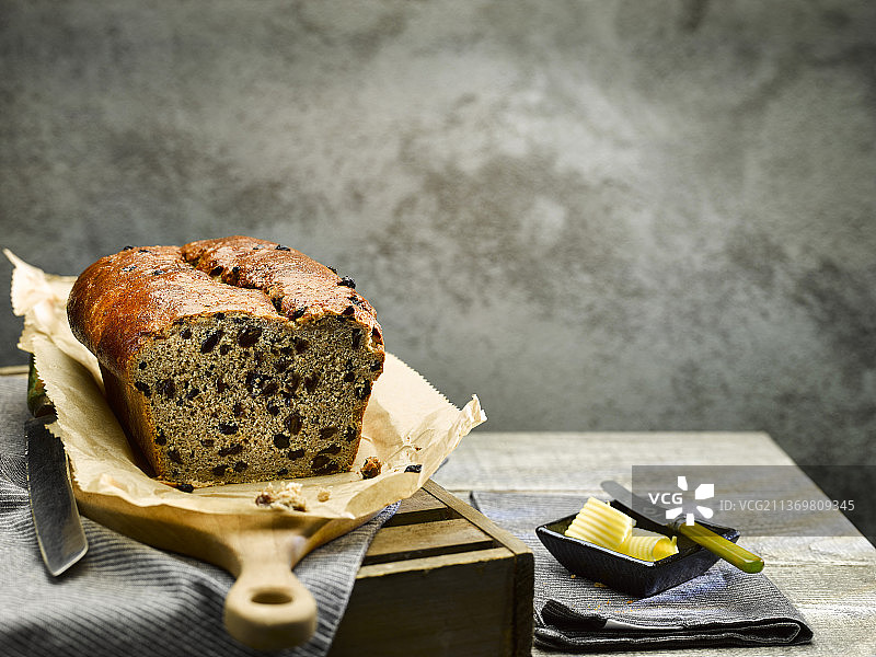 切片 Welsh 茶面包图片素材