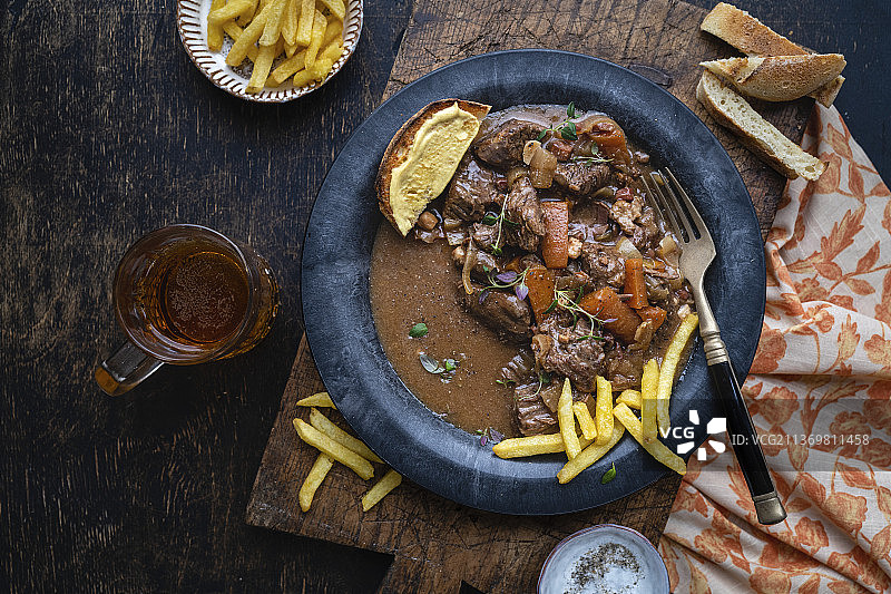 法兰德斯啤酒炖牛肉图片素材