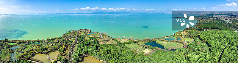 航拍昆明滇池风光图片素材