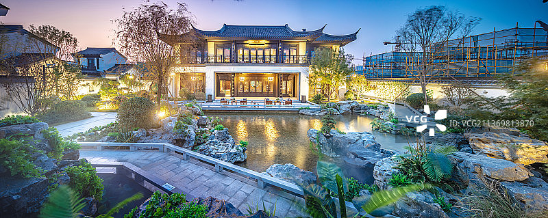 中式园林景观图片素材