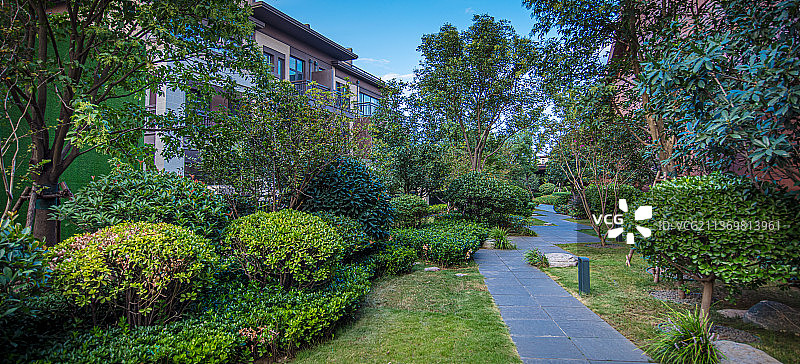 别墅住宅园林美景图片素材