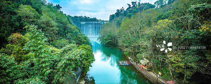 重庆万州大瀑布风景图片素材