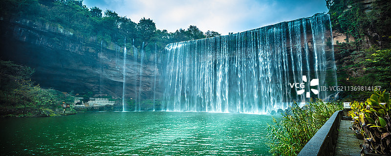 重庆万州大瀑布风景图片素材