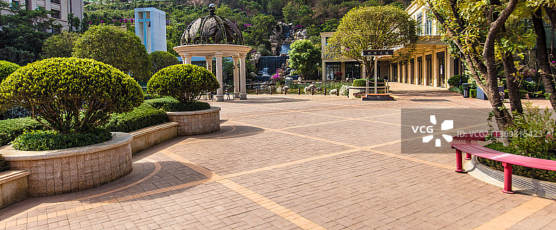 住宅区内优美环境图片素材