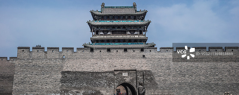 平遥古城城墙建筑图片素材