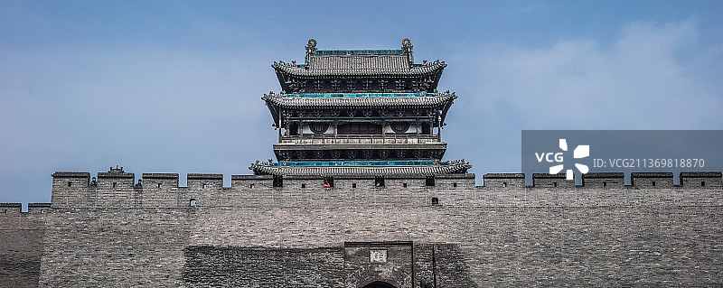 平遥古城城墙建筑图片素材