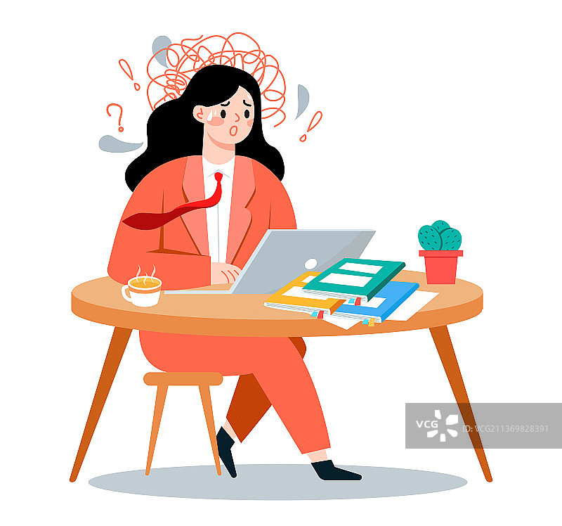 上班族的焦虑 烦燥图片素材