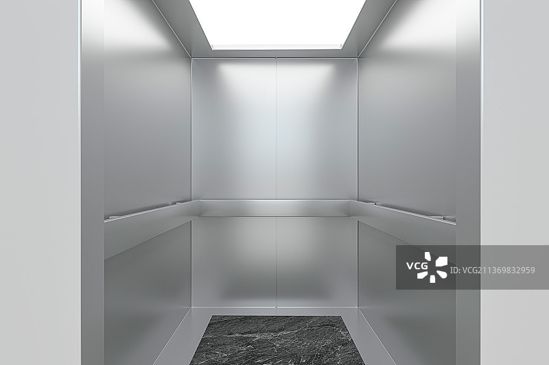 电梯，特写，开放式，三维图形图片素材