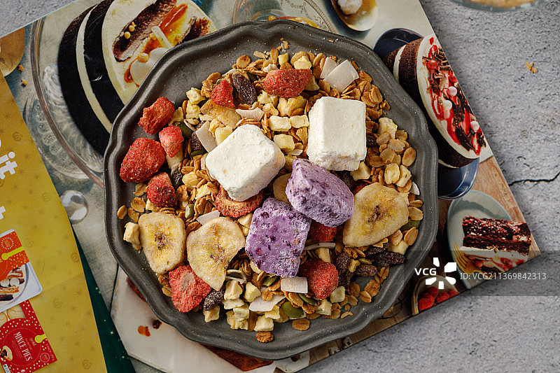 健康代餐燕麦片图片素材