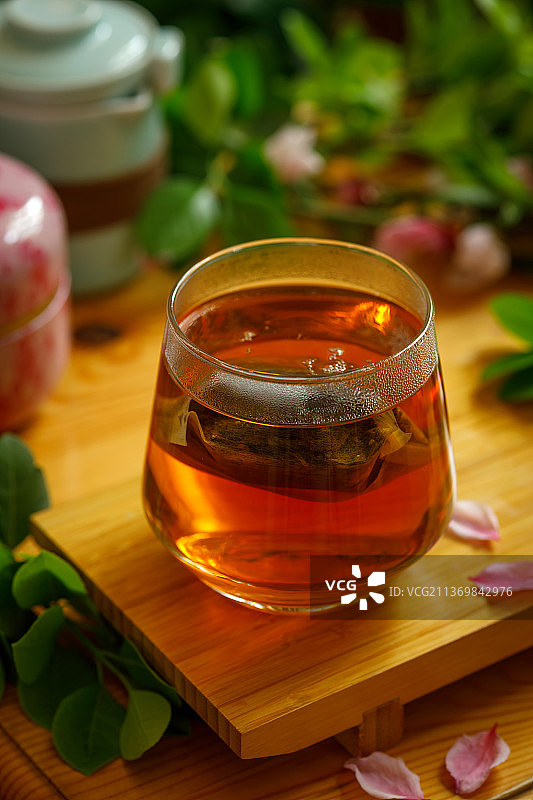 枸杞甘草玫瑰花泡袋茶图片素材
