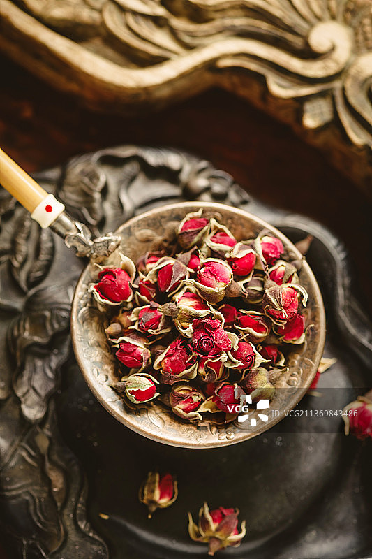 养颜美容玫瑰花茶图片素材