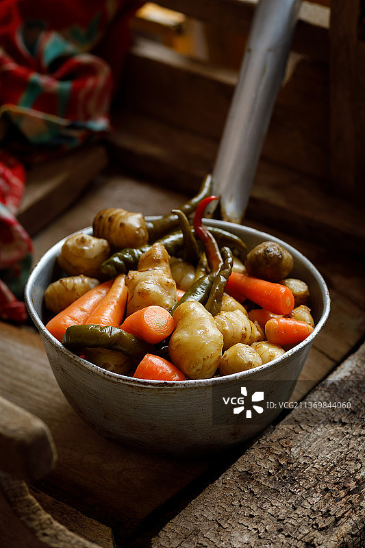 胡萝卜生姜腌菜图片素材