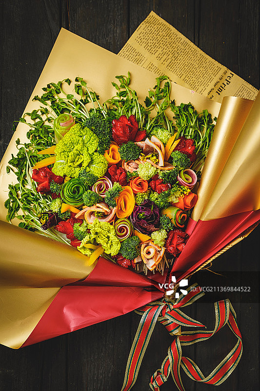 蔬菜花束图片素材