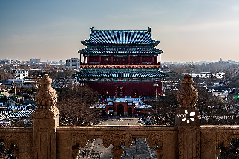 雪后的鼓楼图片素材
