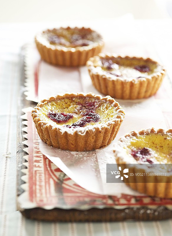 樱桃奶油馅饼图片素材