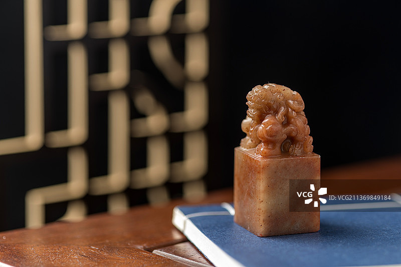 中国传统印章特写图片素材