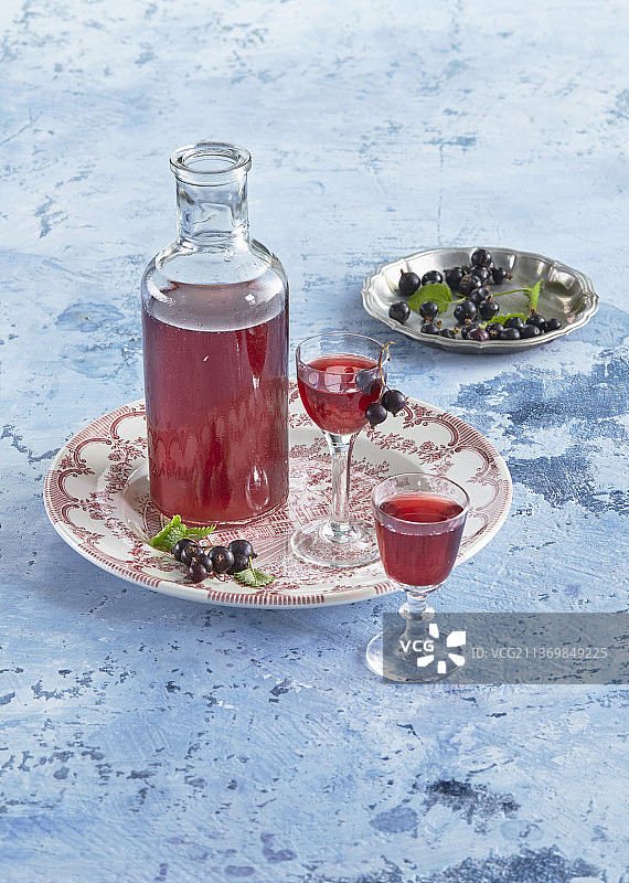 黑醋栗利口酒图片素材