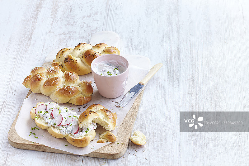 辫子面包图片素材