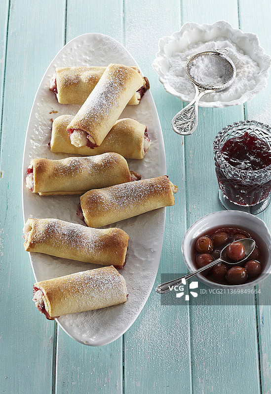 迷你樱桃馅卷图片素材