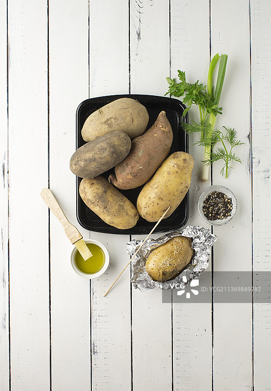 面土豆、甜土豆、硬土豆等土豆品种图片素材