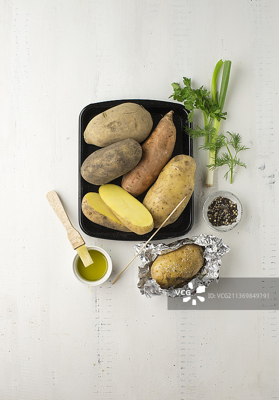 面土豆、甜土豆、硬土豆等土豆品种图片素材