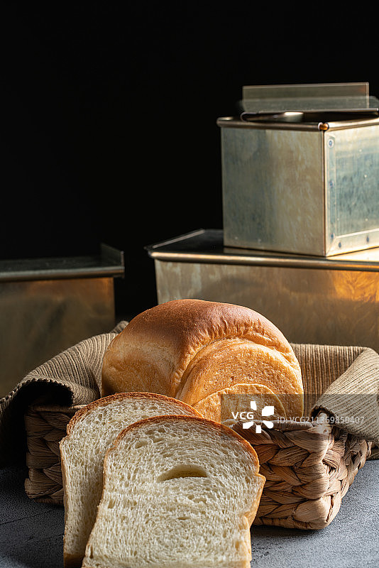 香草籽吐司图片素材