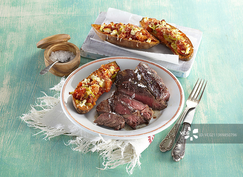 牛肉馅烤红薯图片素材