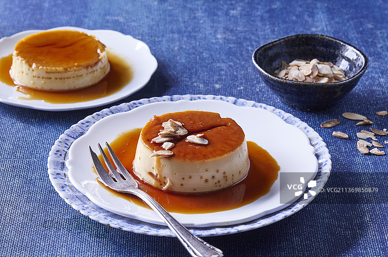 焦糖布丁图片素材