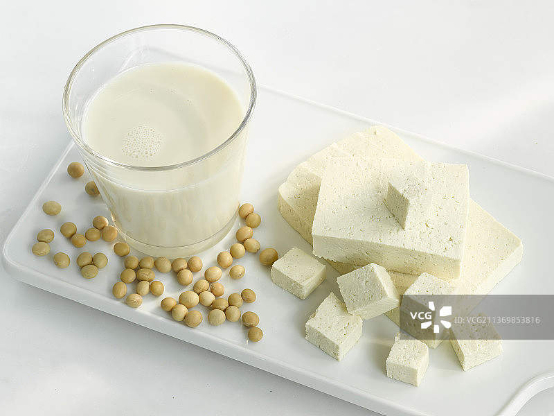 豆腐、豆浆和黄豆图片素材