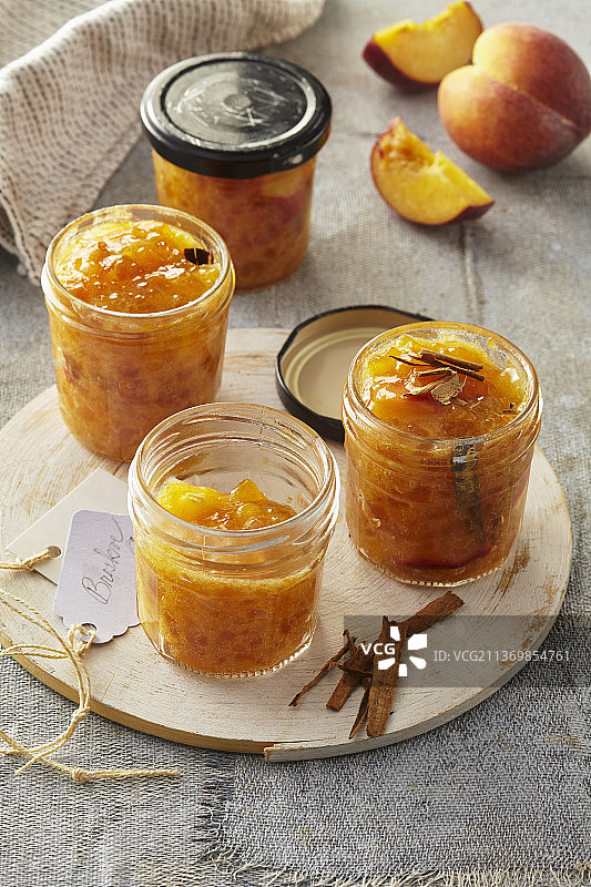 肉桂桃子酱图片素材