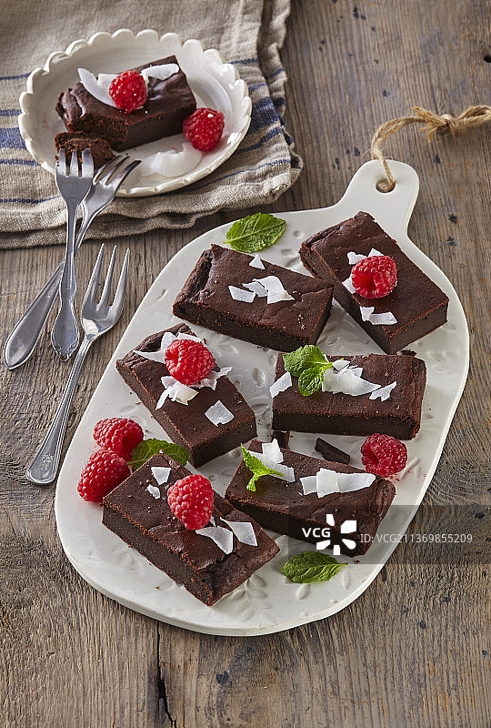 红扁豆可可布朗尼图片素材