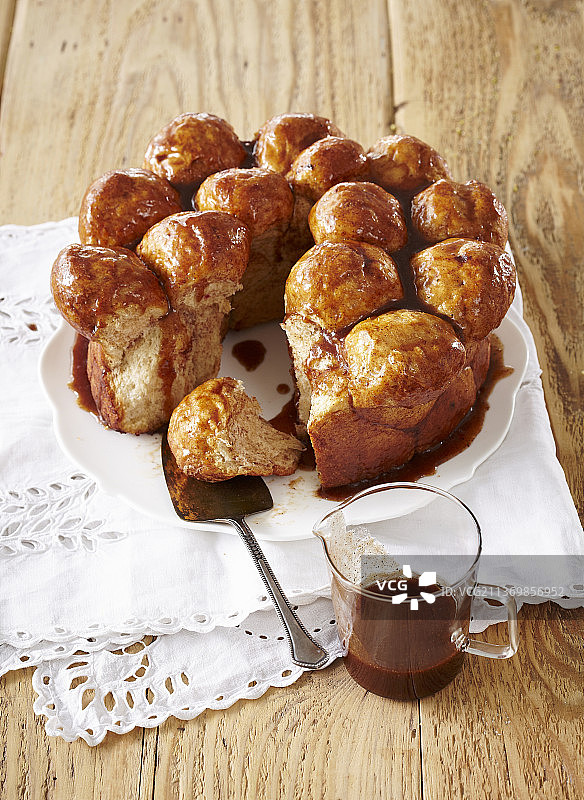 肉桂奶油面包图片素材