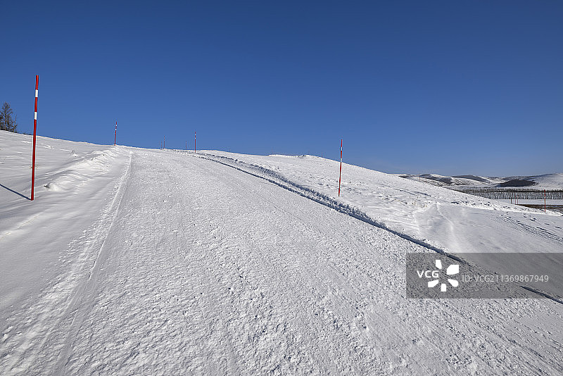 滑雪场赛道滑道图片素材