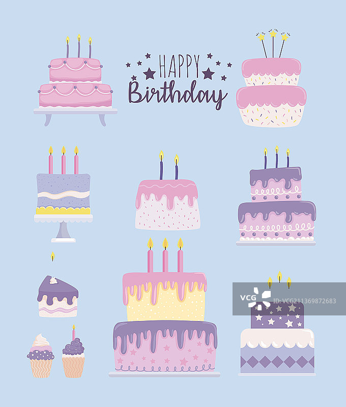 生日快乐蛋糕图片素材