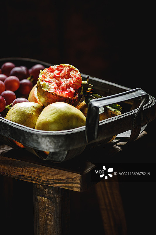 石榴和葡萄图片素材