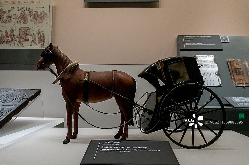 上海市历史博物馆马车图片素材