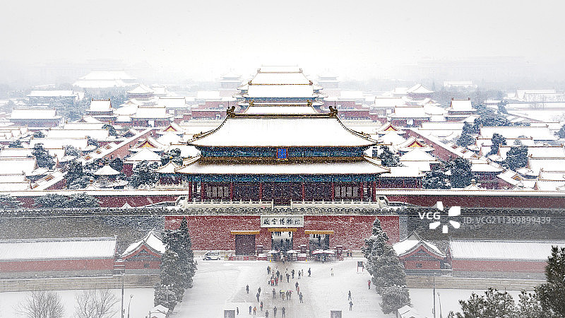 壬寅年初的故宫博物院图片素材