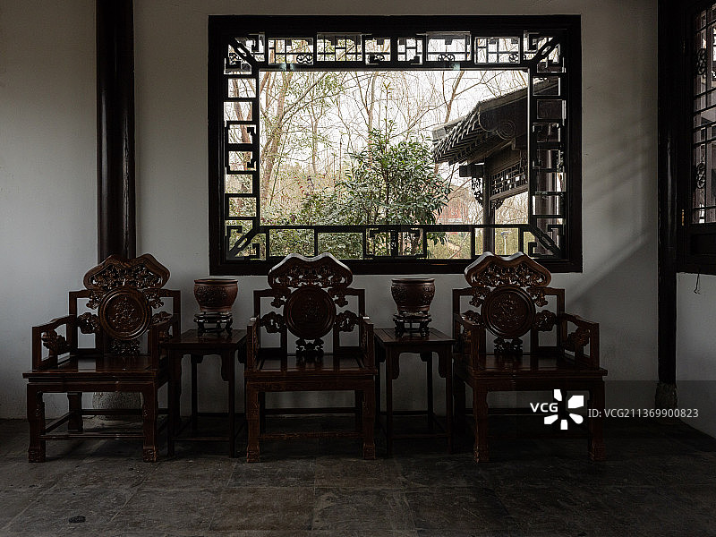 古典建筑中式风格装修家具摆设图片素材