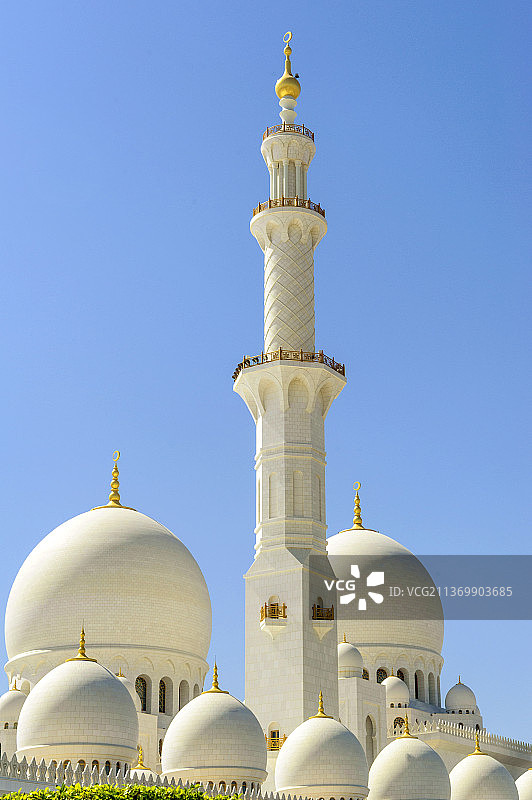 亚洲阿联酋阿布扎比谢赫扎耶德清真寺图片素材