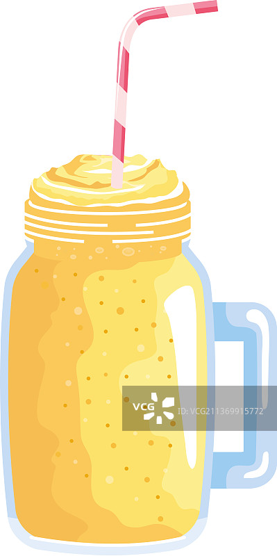 清新黄色冰沙图片素材