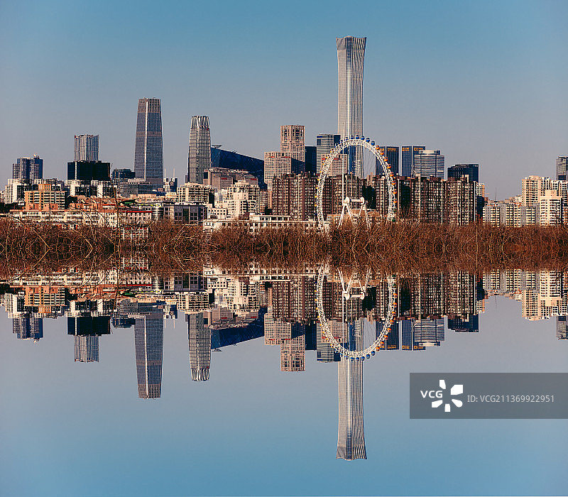 城市风光天际线图片素材