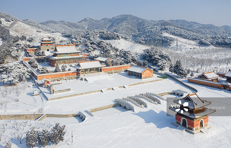 雪后清东陵图片素材