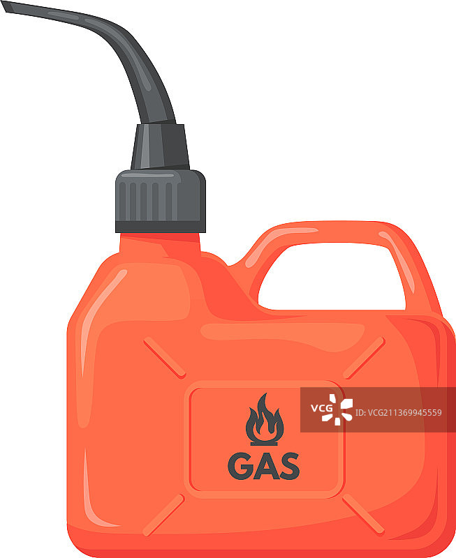 红色塑料汽油桶图片素材