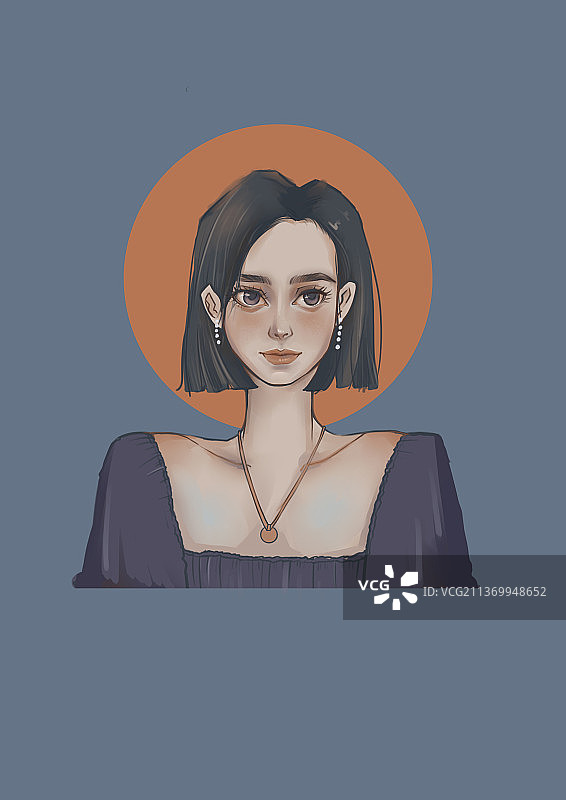 女生节妇女节欧美风微笑女孩图片素材