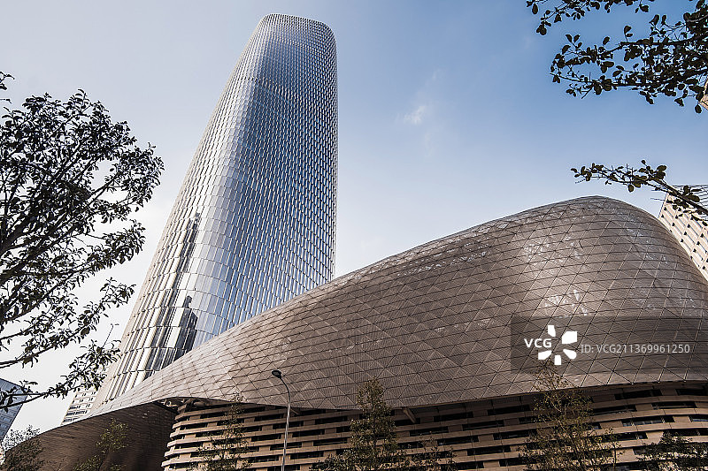 宁波市海曙区东部新城现代写字楼--中银大厦图片素材