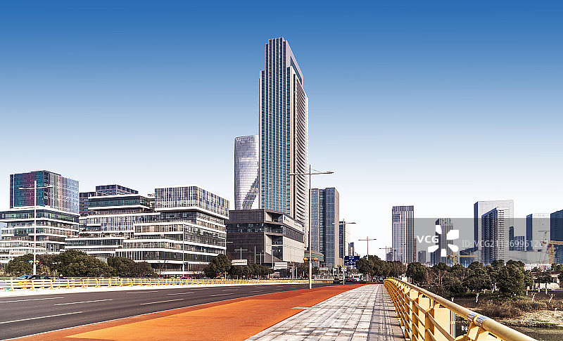 宁波市海曙区东部新城现代写字楼图片素材
