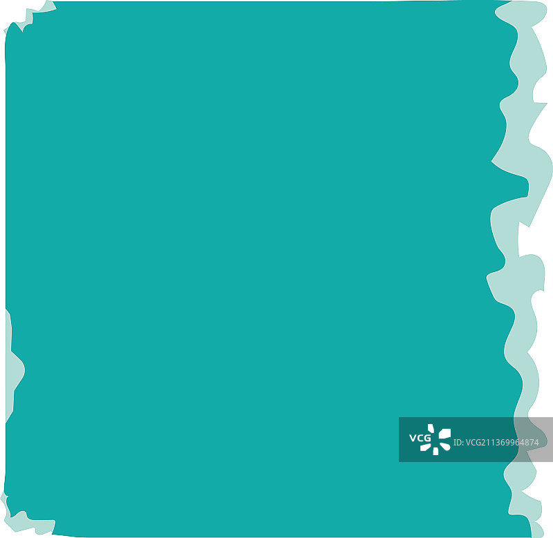 蓝绿色撕纸图标图片素材