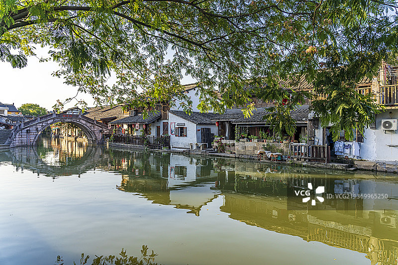 浙江绍兴安昌古镇江南水乡风景区图片素材